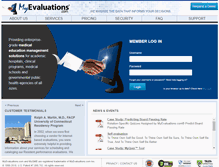 Tablet Screenshot of myevaluations.com